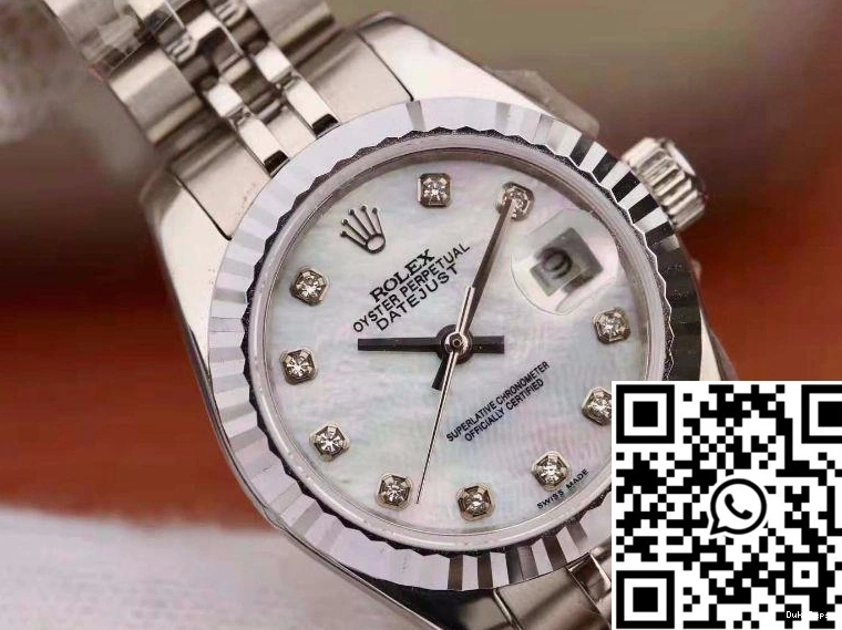 Lady White Datejust Dial 28MM Rolex 1023